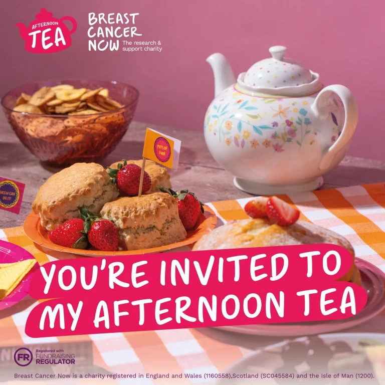 Breast Cancer Now Afternoon Tea Fundraiser
